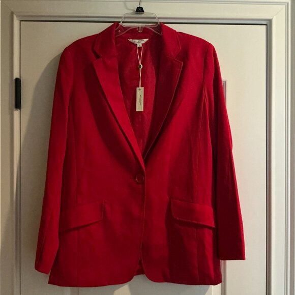Red Blazer (Womens) Size Large Max Studio - Picture 1 of 3